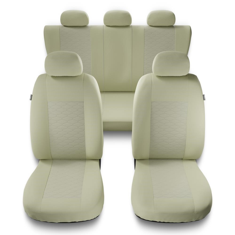 Sitzbezüge Auto für BMW X3 E83, F25, G01 (2003-2019) - Vordersitze  Autositzbezüge Set Universal Schonbezüge - Auto-Dekor - Comfort 1+1 - grau  DG-0074