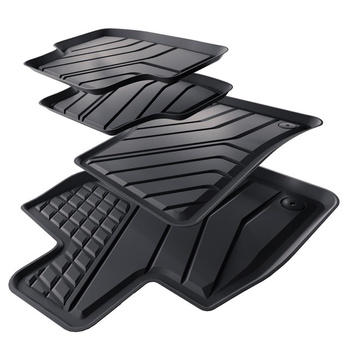 TPE Fußmatten Auto für Seat Ateca SUV (2016-....) - schwarz Automatten Autoteppi