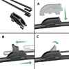 Vordere Scheibenwischer für Toyota Yaris II Hatchback (08.2005-07.2011) - Wischerblätter Flach