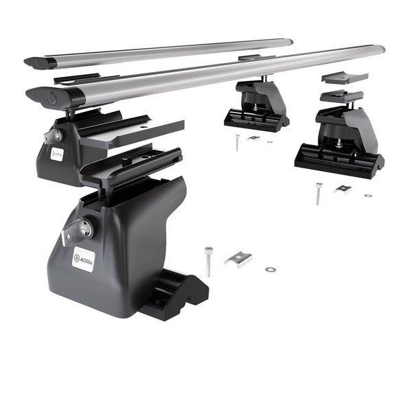 Aluminium-Dachträger für Dodge Caravan (2001-2007) - silbern Dachträger Dachgepäckträger - T-profil