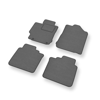 Fußmatten Auto für Toyota Camry VII Limousine (2011-2017) - Premium Velours grau