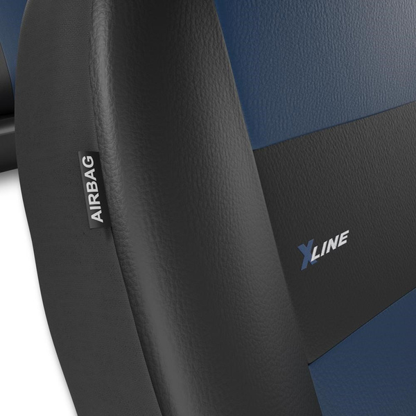 Universal Sitzbezüge Auto für Opel Meriva A, B (2002-2017) - Vordersitze Autositzbezüge Schonbezüge - 2XL-BL