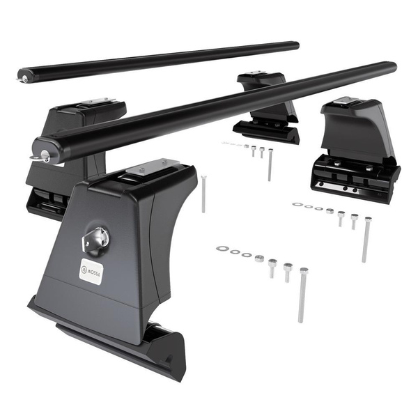 Aluminium-Dachträger für BMW 5er G30 (2017-2023) - schwarz Dachträger Dachgepäckträger - Montagepunkte