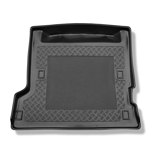 Kofferraumwanne für Nissan Patrol GR II Y61 SUV (1998-2010) - Kofferraummatte rutschfest Schutzmatte - 5/7 Sitze; 3. Reihe aufgestellt