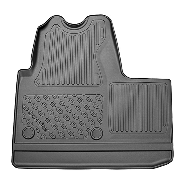 TPE Fußmatten Auto für Opel Movano B Van (02.2010-04.2021) - schwarz Automatten Autoteppiche