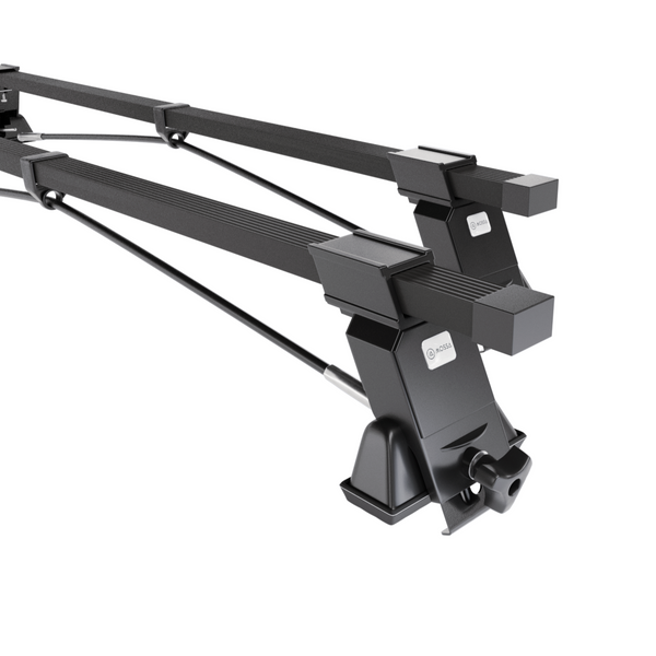 Stahl-Dachträger für Opel Corsa C (2001-2006) - schwarz Dachträger Dachgepäckträger - Reling