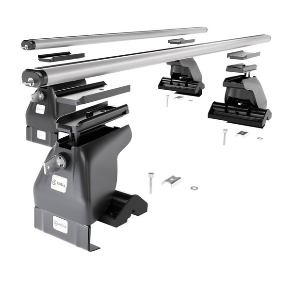 Aluminium-Dachträger für Hyundai Accent mk II (2003-2005) - silbern Dachträger Dachgepäckträger - ohne Montagelemente