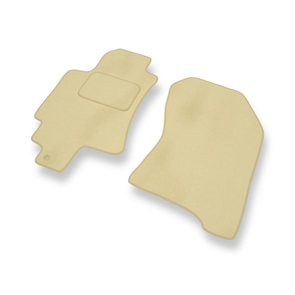 Fußmatten Auto für Subaru Tribeca II SUV (2007-2014) - Premium Velours beige Automatten Autoteppiche