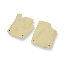Fußmatten Auto für SEAT Toledo IV Liftback (2012-2018) - Premium Velours beige Automatten Autoteppiche