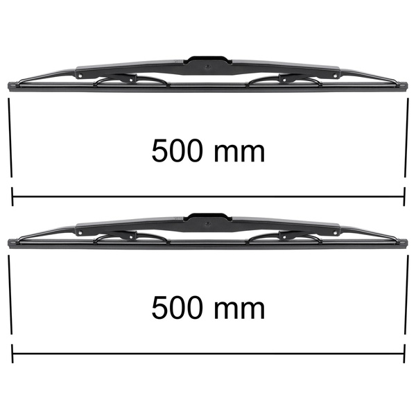 Vordere Scheibenwischer für Star S2000 LKW (2000-2007) - Wischerblätter Standard