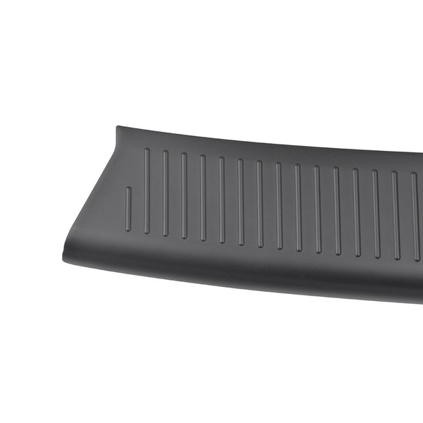 Schwarzer Ladekantenschutz für die hintere Stoßstange Volkswagen Transporter T5 Van (2004-2015) - (kürzer und langer Radstand)