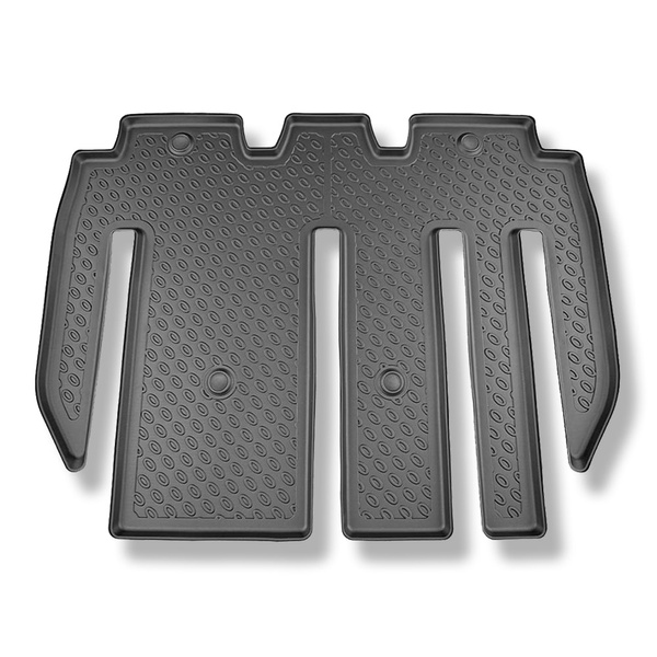 Set Kofferraumschale und angepasste Autoteppiche TPE für: Tesla Model X SUV (01.2021-....) - 7 Sitze;hinter der 2. Sitzreihe (3. Reihe umgelegt)