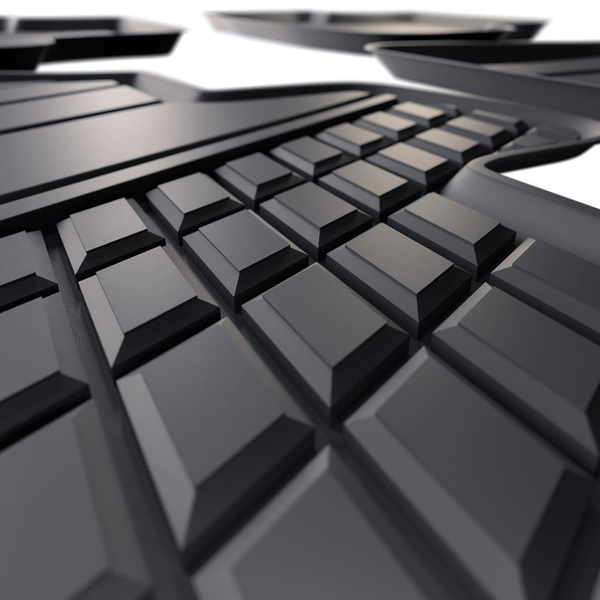 TPE Fußmatten Auto für Volkswagen T-Roc SUV (2017-....) - schwarz Automatten Autoteppiche