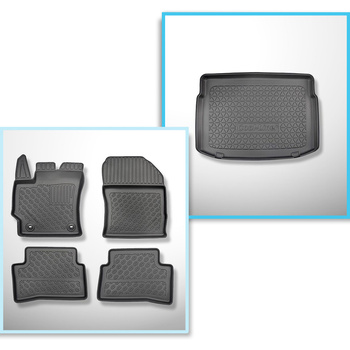 Set Kofferraumschale und angepasste Autoteppiche TPE für: Toyota Corolla XII E21