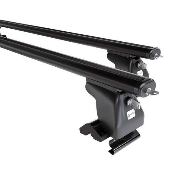 Aluminium-Dachträger für Daewoo Musso (2000-2005) - schwarz Dachträger Dachgepäckträger - ohne Montagelemente