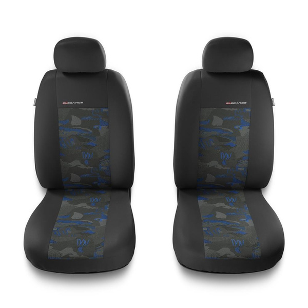 Universal Sitzbezüge Auto für Nissan Almera I, II (1995-2006) - Vordersitze Autositzbezüge Schonbezüge - 2UNE-BL