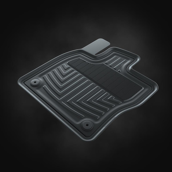 Gummifußmatten Auto für Audi A3 8Y Sportback (2020-....) - Gummimatten Gummi Fußmatten - schwarz - 4 Stk.