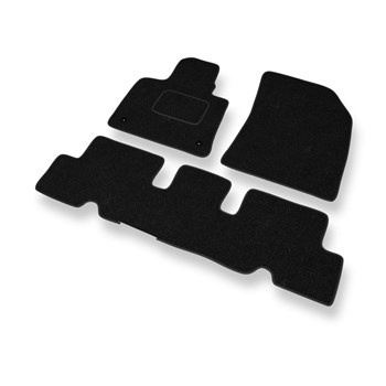 Fußmatten Auto für Citroen C4 Picasso II MPV (2013-2018) - schwarze Automatten A