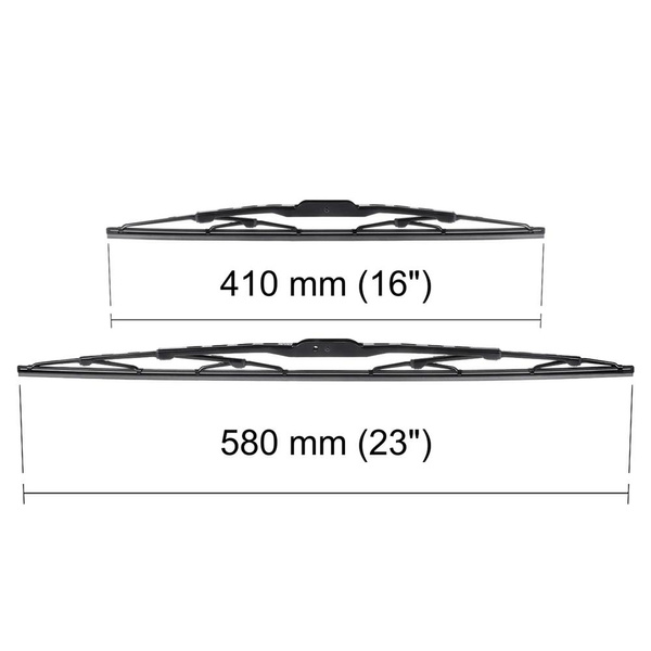 Vordere Scheibenwischer für Fiat Panda Hatchback, Van (10.2003-12.2012) - Wischerblätter Standard