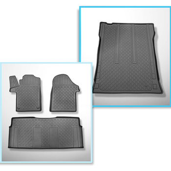 Set Kofferraumschale und angepasste Autoteppiche TPE für: Mercedes-Benz Vito W44