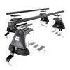 Stahl-Dachträger für Fiat Grande Punto (2005-2010) - schwarz Dachträger Dachgepäckträger - ohne Montagelemente