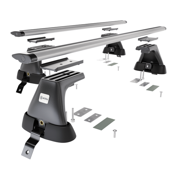 Aluminium-Dachträger für Dacia Sandero mk II (2013-2020) - silbern Dachträger Dachgepäckträger - ohne Montagelemente