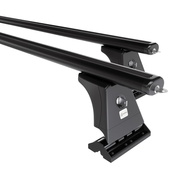 Aluminium-Dachträger für Ford Mondeo mk III (2001-2007) - schwarz Dachträger Dachgepäckträger - Montagepunkte