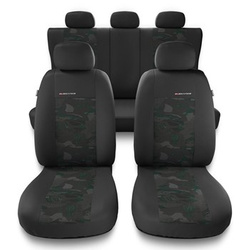 Universal Sitzbezüge Auto für Audi A4 B5, B6, B7, B8, B9 (1995-2024) - Autositzbezüge Schonbezüge für Autositze - UNE-GR