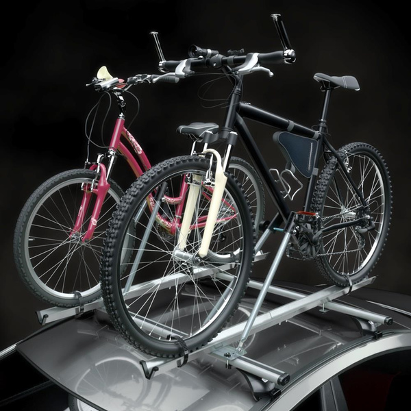 Dachfahrradträger, Dachfahrradhalter mit Alubalken - 2xM-42