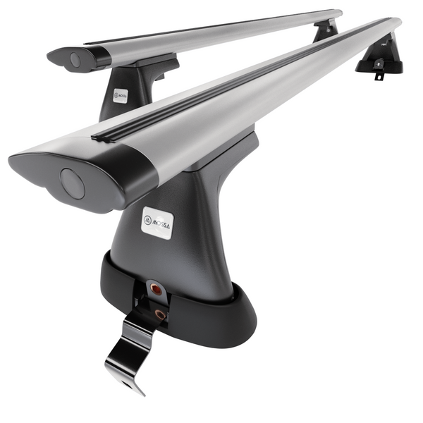 Aluminium-Dachträger für Volvo S60 Cross Country (2015-2019) - silbern Dachträger Dachgepäckträger - ohne Montagelemente