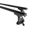 Aluminium-Dachträger für Skoda Fabia mk III (2015-2021) - schwarz Dachträger Dachgepäckträger - ohne Montagelemente