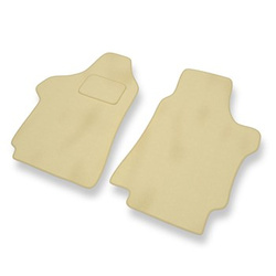Fußmatten Auto für Hyundai H-1 II Van (2008-2021) - Premium Velours beige Automatten Autoteppiche