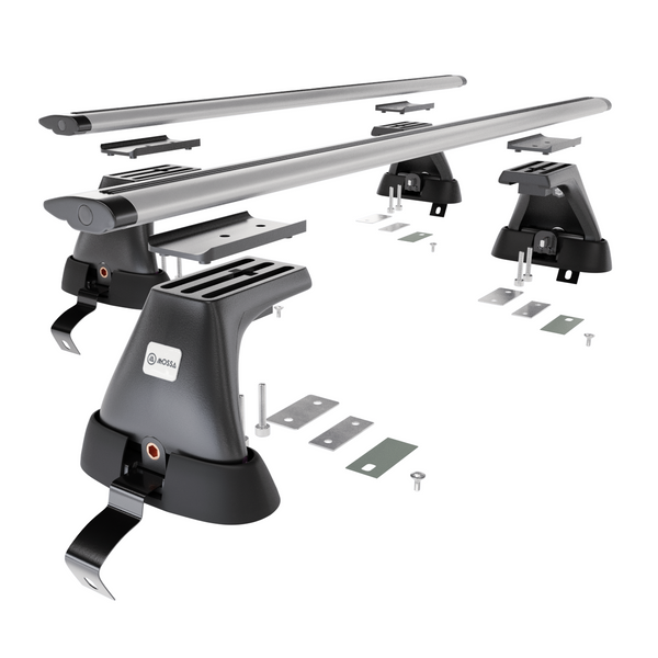 Aluminium-Dachträger für Volkswagen Passat B6 (2004-2009) - silbern Dachträger Dachgepäckträger - ohne Montagelemente