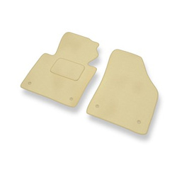 Fußmatten Auto für Volkswagen Caddy III Cargo (2004-2015) - Premium Velours beige Automatten Autoteppiche