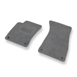 Fußmatten Auto für Audi A8 II D3 Limousine (2002-2010) - Premium Velours graue Automatten Autoteppiche