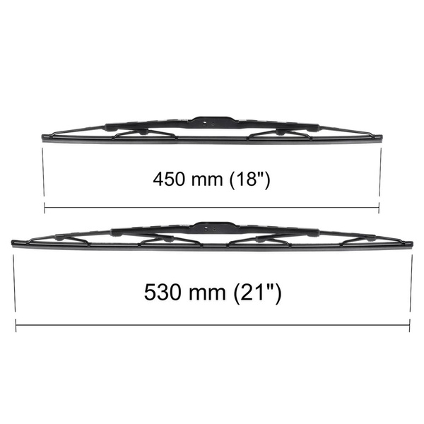Vordere Scheibenwischer für Renault Clio II Hatchback (03.1998-05.2009) - Wischerblätter Standard