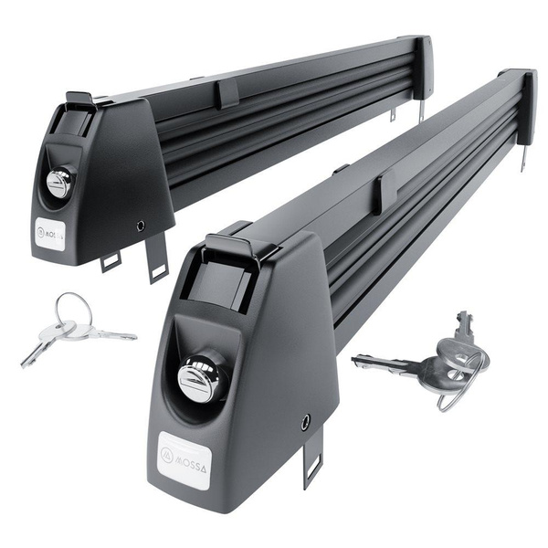 Skiträger auf dem Dachgepäckträger - Ski rack M-7705 - schwarz - für 5 Skipaare oder 4 Snowboards