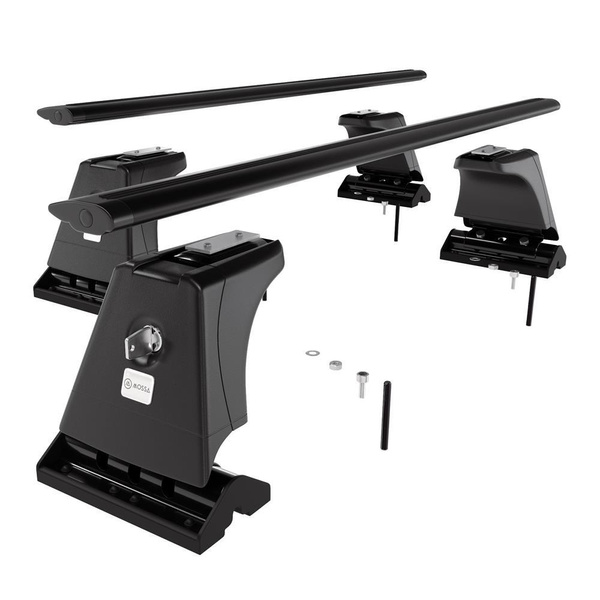 Aluminium-Dachträger für Citroen C6 (2005-2012) - schwarz Dachträger Dachgepäckträger - Montagepunkte