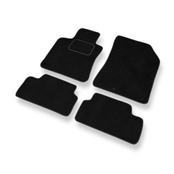 Fußmatten Auto für Peugeot 308 II Hatchback (2013-2021) - Premium Velours schwarze Automatten Autoteppiche