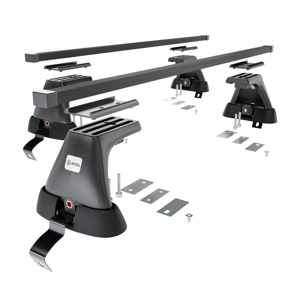 Stahl-Dachträger für Skoda Superb mk II (2008-2015) - schwarz Dachträger Dachgepäckträger - ohne Montagelemente