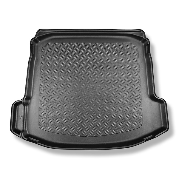 Kofferraumwanne für Audi A3 8Y Limousine (04.2020-....) - Kofferraummatte rutschfest Schutzmatte - linke Ausbuchtung bei Modellen mit Netztasche abschneidbar