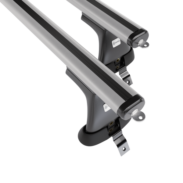 Aluminium-Dachträger für Dacia Sandero mk II (2013-2020) - silbern Dachträger Dachgepäckträger - ohne Montagelemente