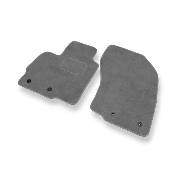 Fußmatten Auto für Citroen C4 Aircross SUV (2012-2017) - Premium Velours graue Automatten Autoteppiche