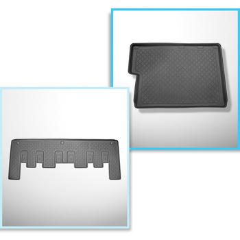 Set Kofferraumschale und angepasste Autoteppiche TPE für: Ford Tourneo Custom L2