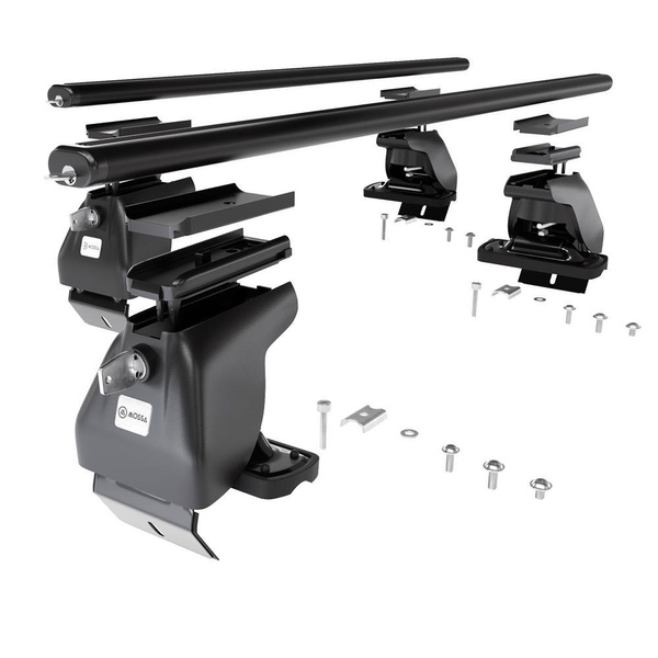 Aluminium-Dachträger für DS 4 (2011-2018) - schwarz Dachträger Dachgepäckträger - ohne Montagelemente