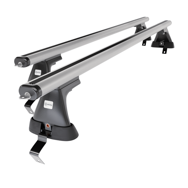 Aluminium-Dachträger für Renault Clio mk IV (2013-2019) - silbern Dachträger Dachgepäckträger - ohne Montagelemente