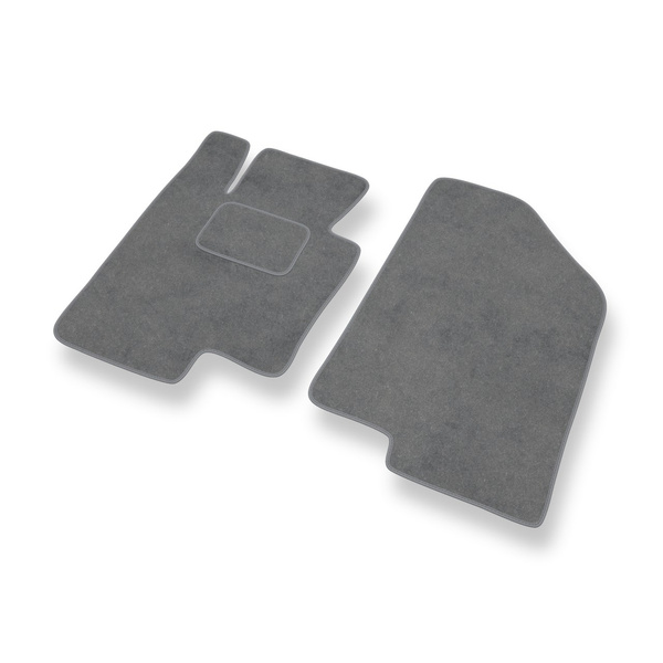Fußmatten Auto für Kia Optima III Kombi, Limousine (2011-2014) - Premium Velours graue Automatten Autoteppiche