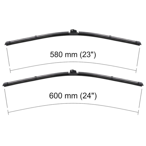 Vordere Scheibenwischer für BMW 6er E63 Coupé, Cabriolet (01.2004-07.2010) - Wischerblätter Flach