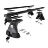 Aluminium-Dachträger für Skoda Rapid Spaceback (2014-2019) - schwarz Dachträger Dachgepäckträger - ohne Montagelemente