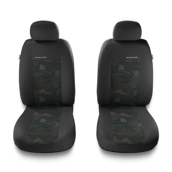 Universal Sitzbezüge Auto für Peugeot 207 (2006-2013) - Autositzbezüge Schonbezüge für Autositze - 2UNE-GR